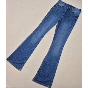 H&M (&denim) Women's High Waist Flare Blue Jeans Sz 4 26/31